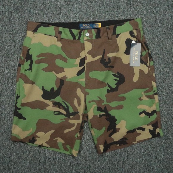 Polo Ralph Lauren Other - Polo Ralph Lauren Shorts Mens 33 Green Brown Camo Performance Stretch NWT